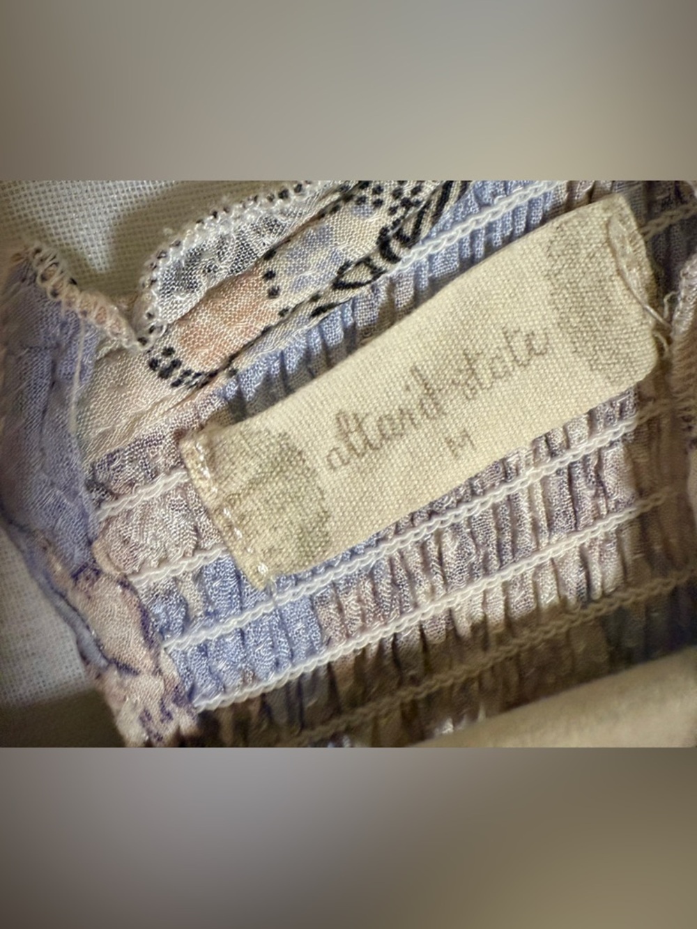 Altar'd State Lavender and Cream Boho Maxi Dress - Picture 4 of 11